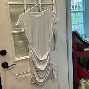 Susana Monaco white dress size medium, double lined!